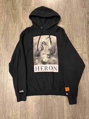 Heron Preston stork Black Logo Hoodie